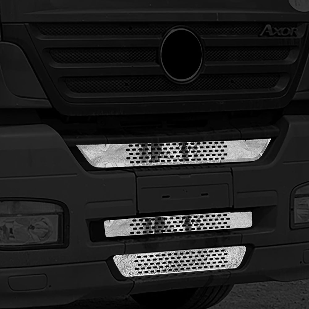 FAX112 MERCEDES-BENZ İÇİN  3 PARÇA DELİKLİ PANJUR ALTI KROMU AXOR