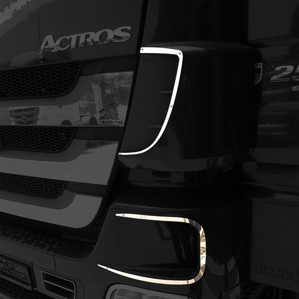 FME110 MERCEDES-BENZ İÇİN YAN HAVALANDIRMA ETRAFI KROMU ACTROS MP2/MP3