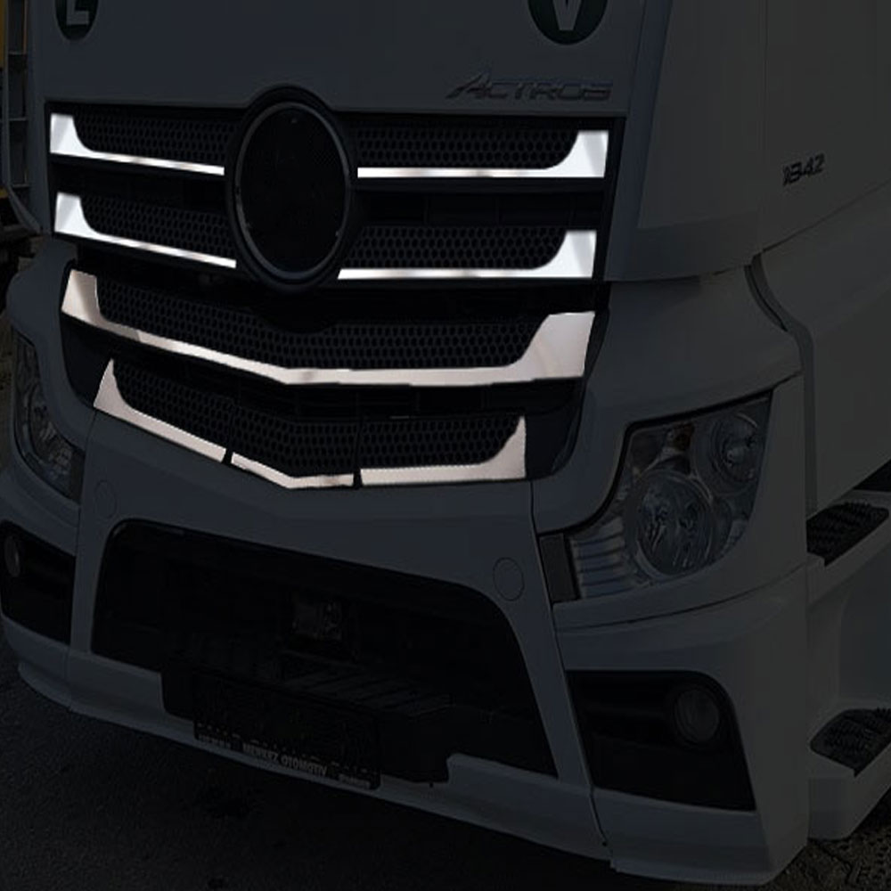 FME152 MERCEDES-BENZ İÇİN ÖN PANJUR KROMU ACTROS MP4/MP5