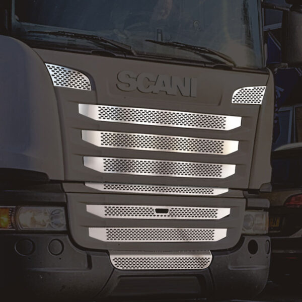 FSC115 SCANİA İÇİN DELİKLİ ÖN PANJUR KROMU STREAMLİNE