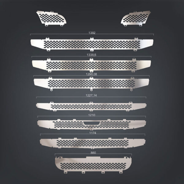 FSC117 SCANİA İÇİN GENİŞ PANJUR KROMU SENSÖRSÜZ STREAMLİNE