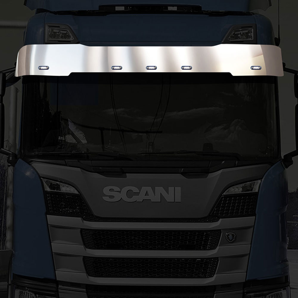 FSC251 SCANİA İÇİN TAM GÜNEŞLİK KROMU S/R 2016+