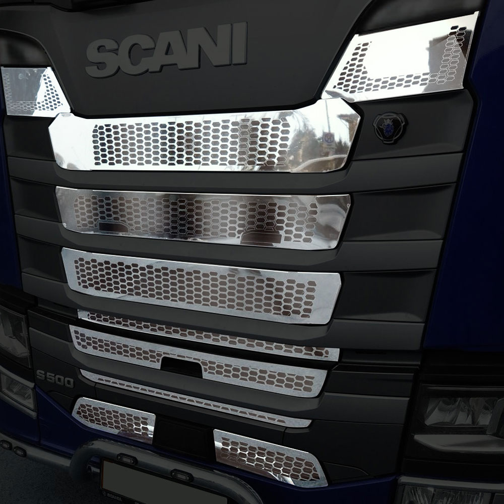 FSC254 SCANİA İÇİN PANJUR KROMU SİSLİ S/R 2016+