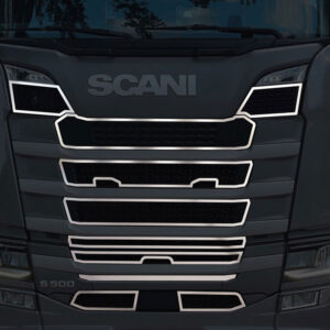 FSC258  SCANİA İÇİN SİSLİ PANJUR ETRAFI KROMU  S/R 2016+
